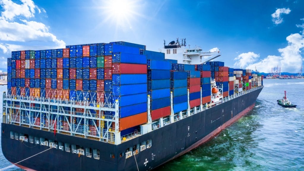 Container cargo ship